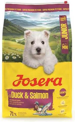 Actual product image Josera Hundefutter Mini Junior Duck & Salmon 4,5 kg (5x 0,9 kg) (Puppy + kitten, 5 pcs., 4500 g)
