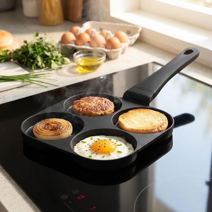 Produktbild BerlingerHaus Hamburgerpfanne Black Rose Collection (20 cm, Bratpfanne, Aluminiumguss)