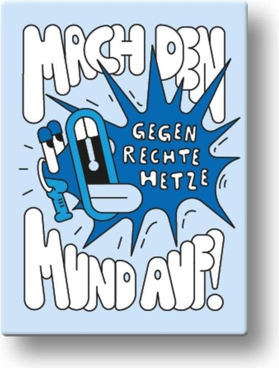 Actual product image Spielköpfe Mach den Mund auf gegen rechte Hetze (German)