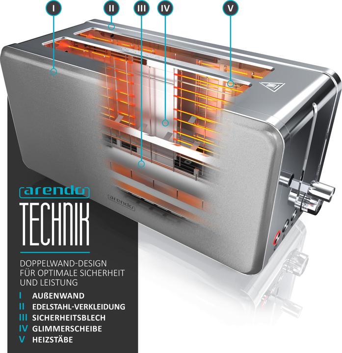 Produktbild Arendo Langschlitz Toaster