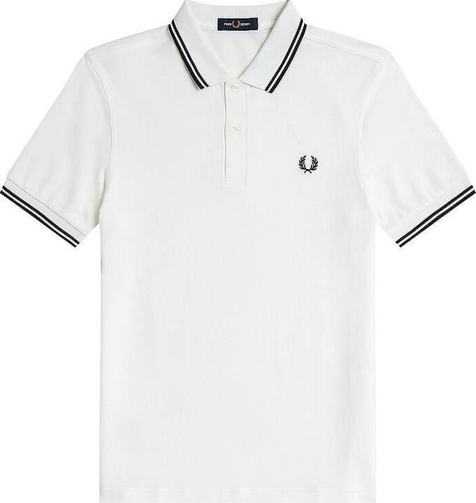 Image du produit Fred Perry Twin Tipped Polo Shirt white (M)