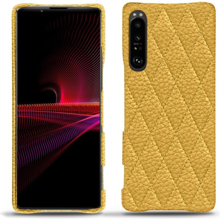Noreve Lederschutzhülle (Sony Xperia 1 III), Smartphone Hülle, Orange
