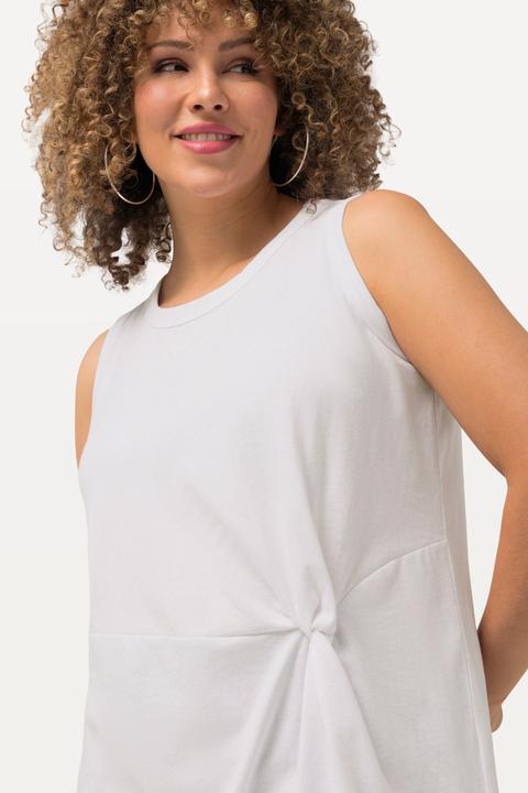 Immagine prodotto Ulla Popken Top smanicato classico con drappeggio e scollo rotondo (62)