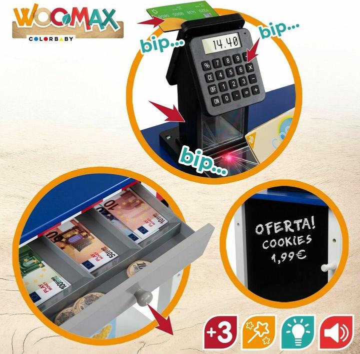 Produktbild Woomax Supermarkt-Spielzeug 28 Stücke 48 x 70 x 30 cm