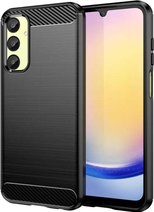 Actual product image Screenguard Samsung Galaxy A25 5G Case Carbon Brushed Soft TPU (Samsung Galaxy A25 5G)