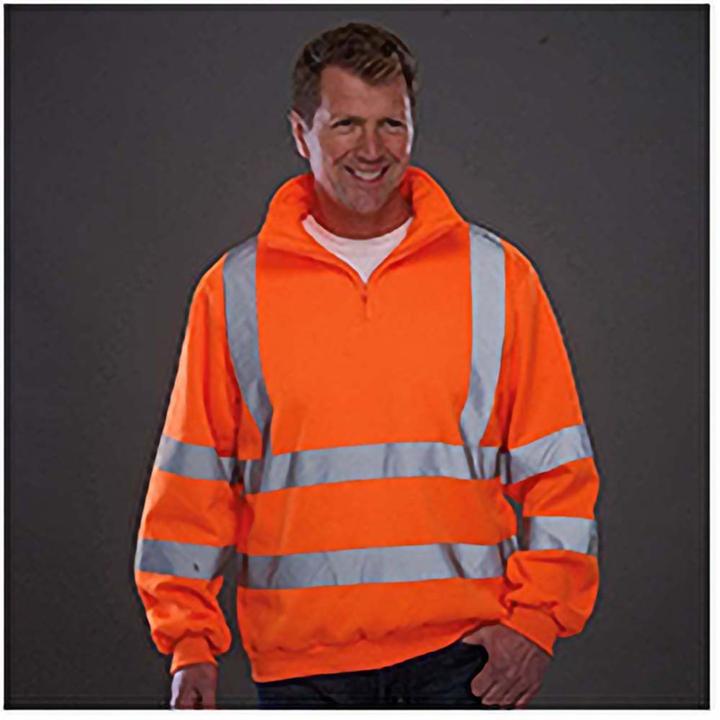 Actual product image Yoko Hi Vis jumper with 14 zip (XL)