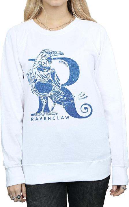 Actual product image Womens/Ladies Ravenclaw Glitter Sweatshirt (XL)