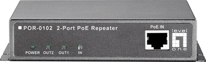 Produktbild LevelOne POR-0102: 2xRJ45 PoE Extender,100m (Extender)
