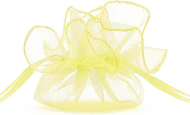 Produktbild Partydeco Organza pouches, light yellow, 26cm (1 pkt / 20 pc.) (Organzabeutel, 20 x)