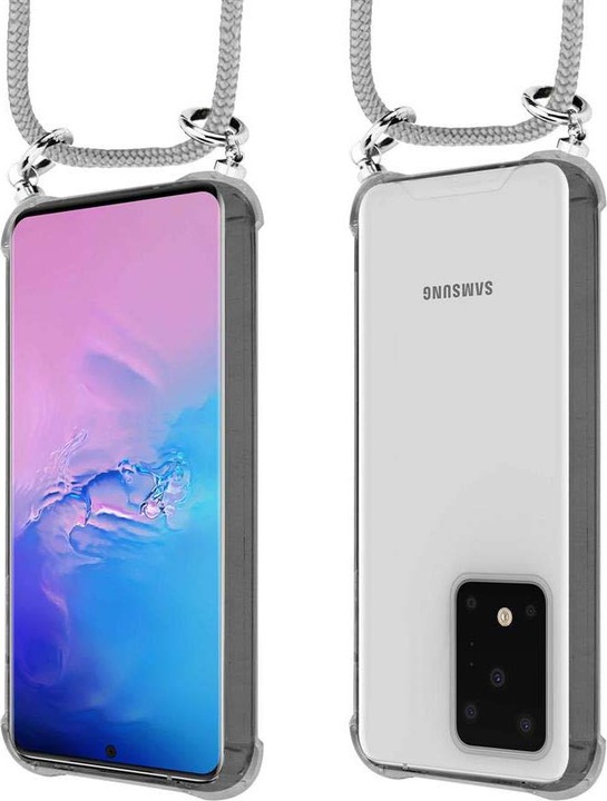 Produktbild Cadorabo TPU Handy Kette SILBER Cover