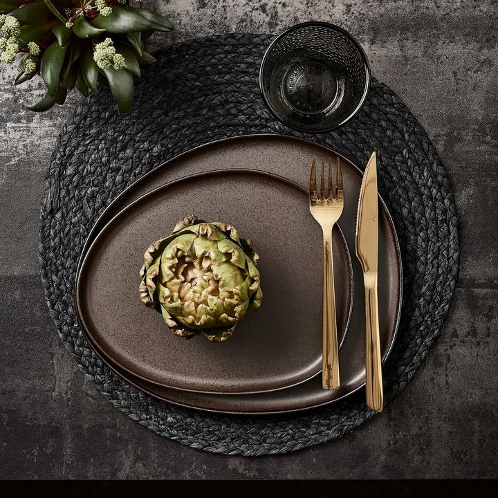 Actual product image RAW Metallic Brown - Organic dinner plate - 1 pcs (15549) (1 x)