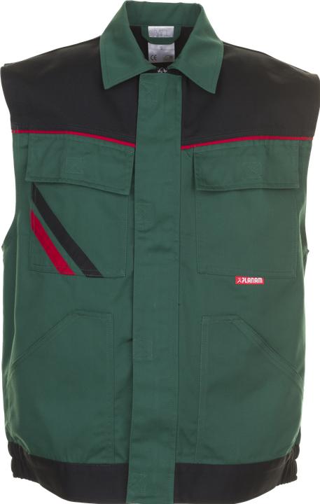 Produktbild Planam Weste grün/schwarz/rot L XL (XL)