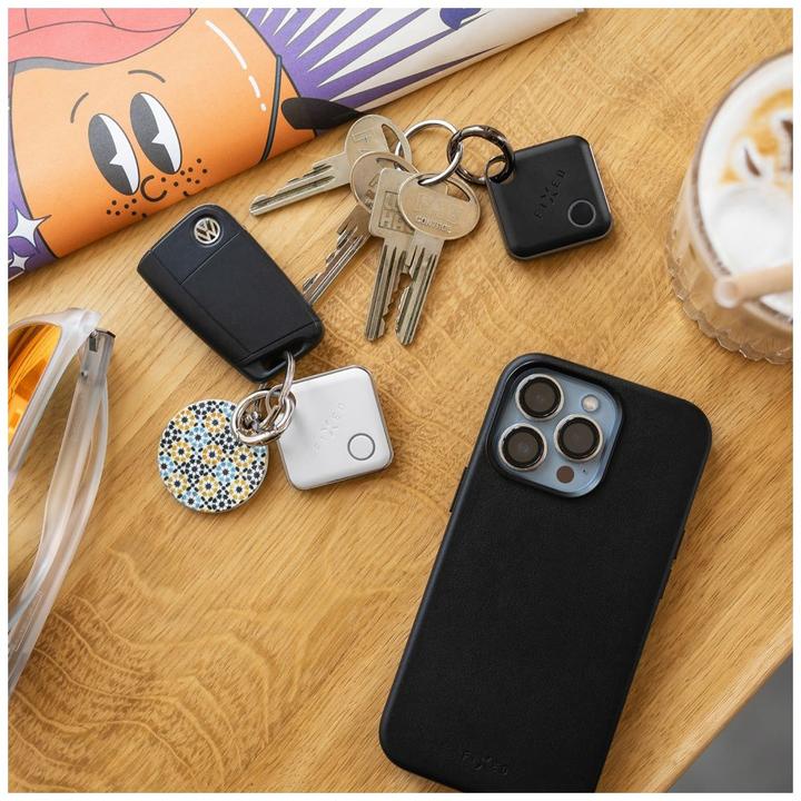 Actual product image Fixed Tag with Find My support, Black (iOS)