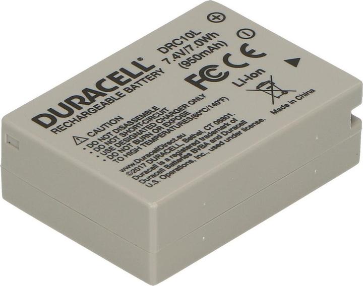 Actual product image Duracell Lithium-ion battery NB-10L, 820 mAh (Camera battery)