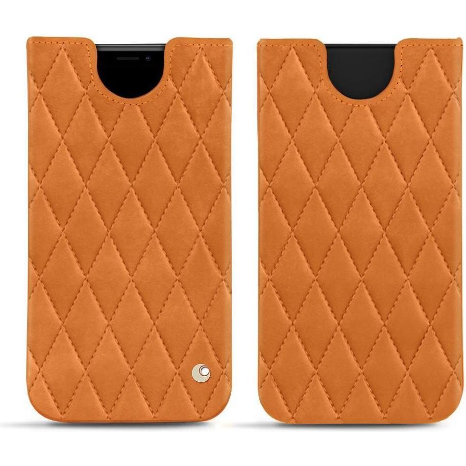 Noreve Lederschutzhülle (Apple iPhone XS Max), Smartphone Hülle, Orange