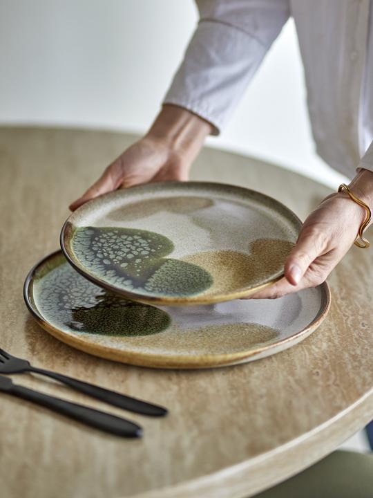Actual product image Bloomingville - Jules Breakfast Set - Green - Set Of 4x3 Items - Stoneware (12 pcs.)