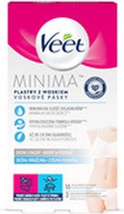 Veet Hypoallergenic wax straps bikini and armpits Mini has 16 pieces (L) (16 x)
