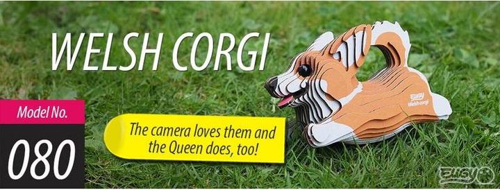 Actual product image Eugy 3D Craft Set Corgi (MQ6)