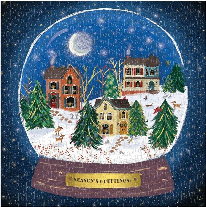 Actual product image Abrams & Chronicle Winter Snow Globe 500 Piece Puzzle (500 pieces)