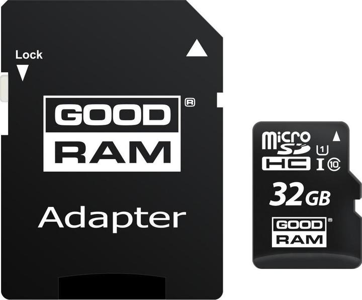Actual product image Goodram Microcard M1AA (32 GB, microSDHC, U1, UHS-I)