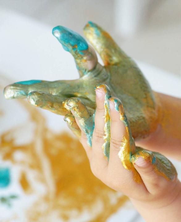 Image du produit Kreul MUCKI Kit de peinture au doigt (Bleu, Rose, Or, Argent, Lila, Vert, 900 ml)