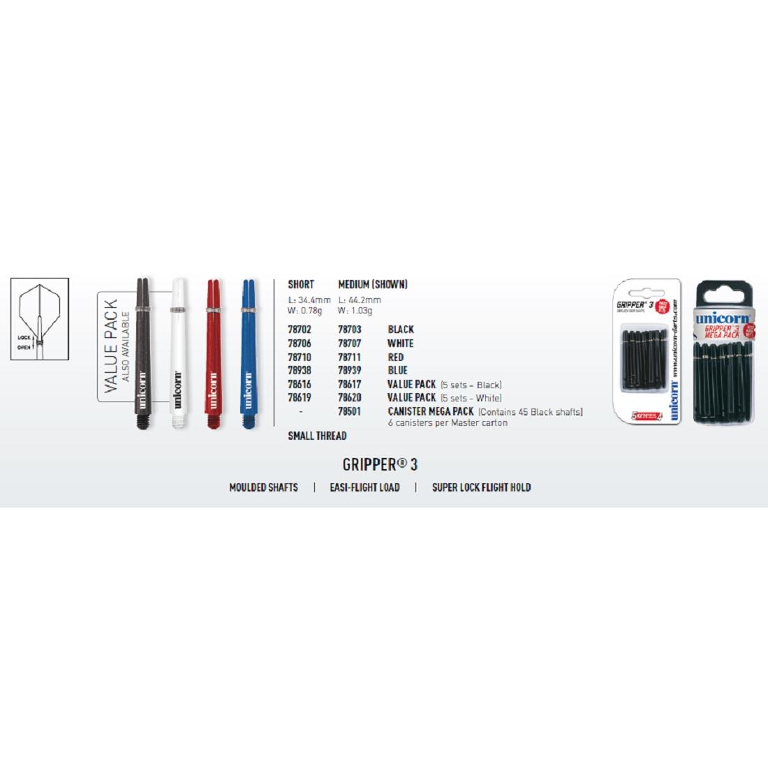 Unicorn Gripper 3 Shaft (S (35 mm))