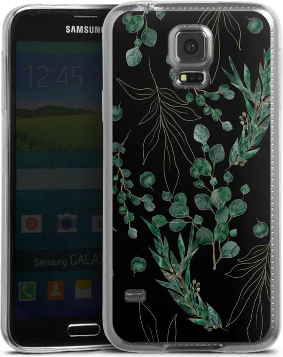 Produktbild DeinDesign Slim Case für Samsung Galaxy S5 Silikon Hülle Ultra Dünn Handyhülle Eukalyptus Blätter Natur (Samsung Galaxy S5)