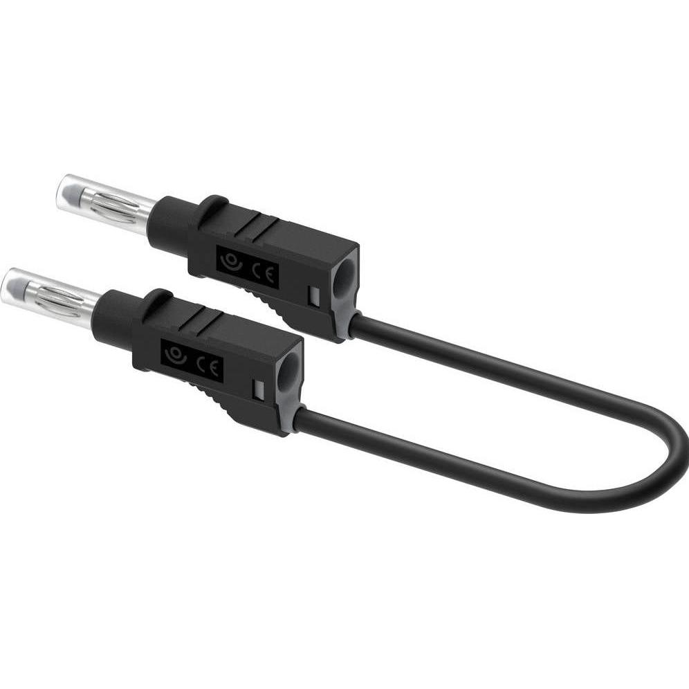 Electro PJP, Linea di misura, 2210/600V-CD1-50N Messleitung Bananenstecker 4 mm 50 cm Schwarz 1 S