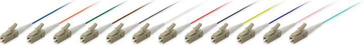 Actual product image equip Fiber LC/PC Pigtail Multi Mode Duplex OM2 (2 m)