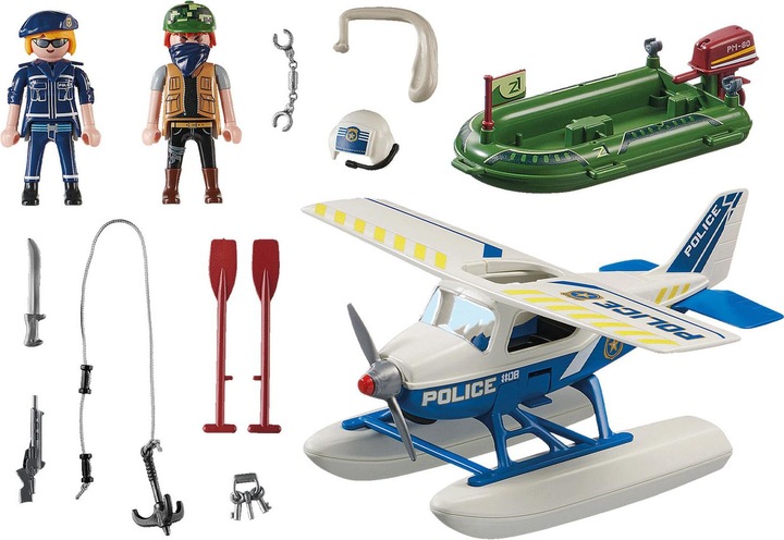 Produktbild Playmobil Polizei- Wasserflugzeug: Schmuggler- Verfolgung (70779, Playmobil City Action)