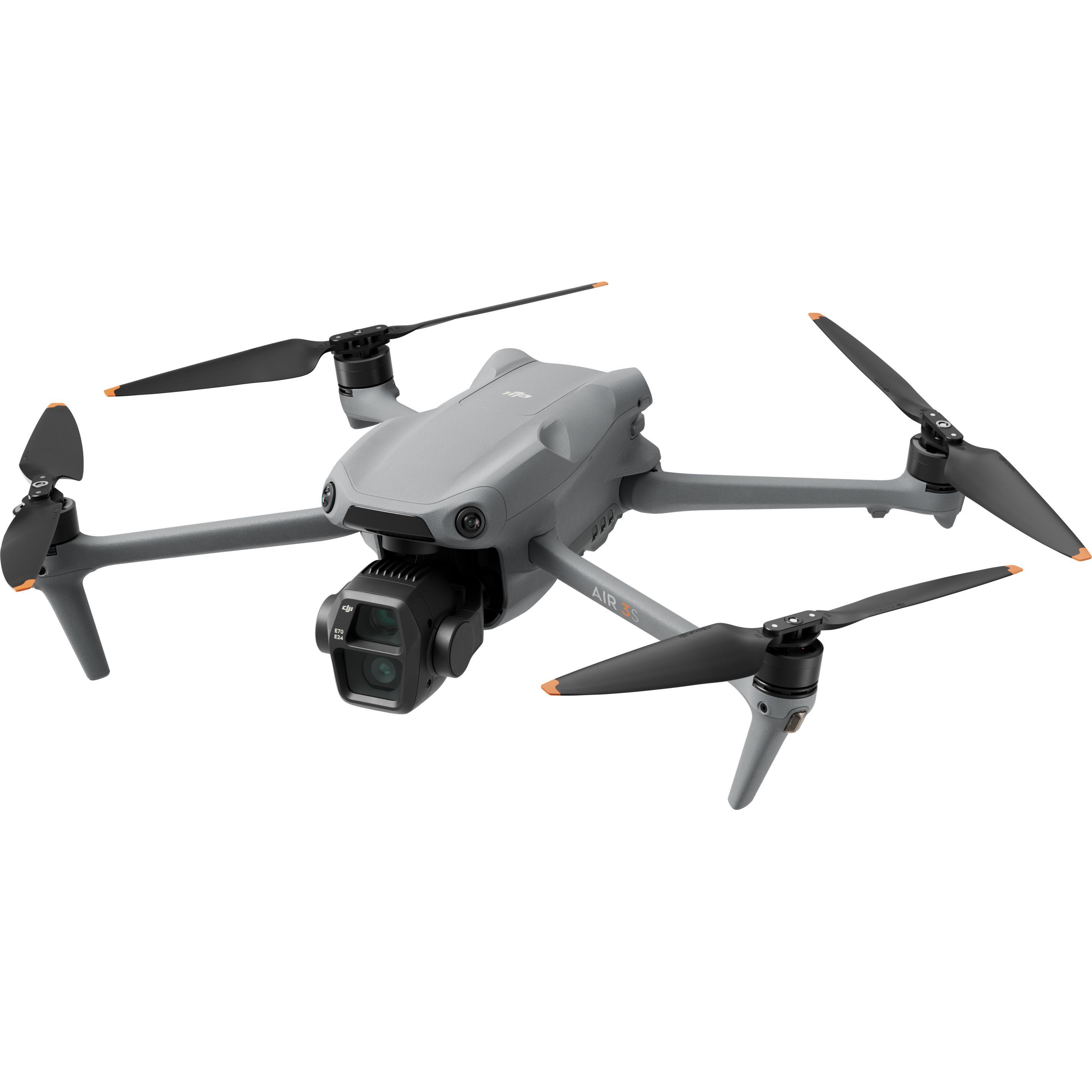 DJI Air 3s Fly More Combo RC 2 (45 min, 724 g, 50 Mpx), Drohne, Grau