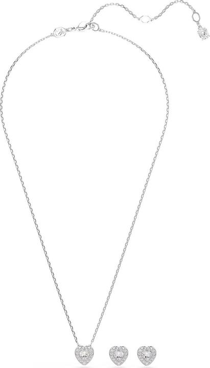 Produktbild Swarovski x Ariana Grande Set Verschiedene Schliffe Herz Weiss Rhodiniert (Swarovski Metall)