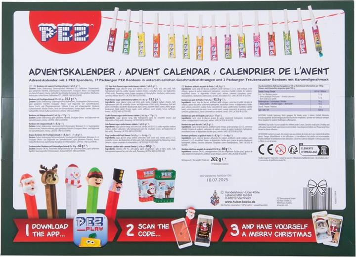 Actual product image TOP PEZ Advent calendar