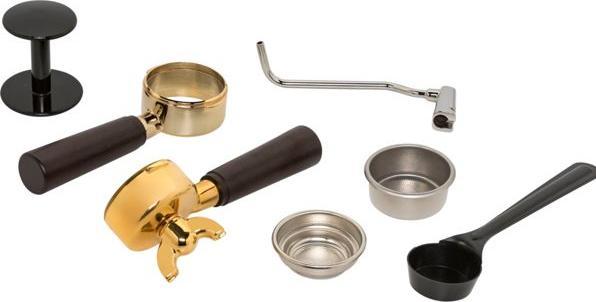 Produktbild La Pavoni LPLEXP01EU, Espressomaschine Expo 2015, Chrome/or (EU-Stecker)