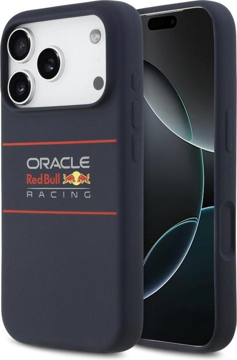 Actual product image Red Bull Silicone Horizontal Centered Logo MagSafe Case for iPhone 17 Pro Navy Blue (Apple iPhone 17 Pro)