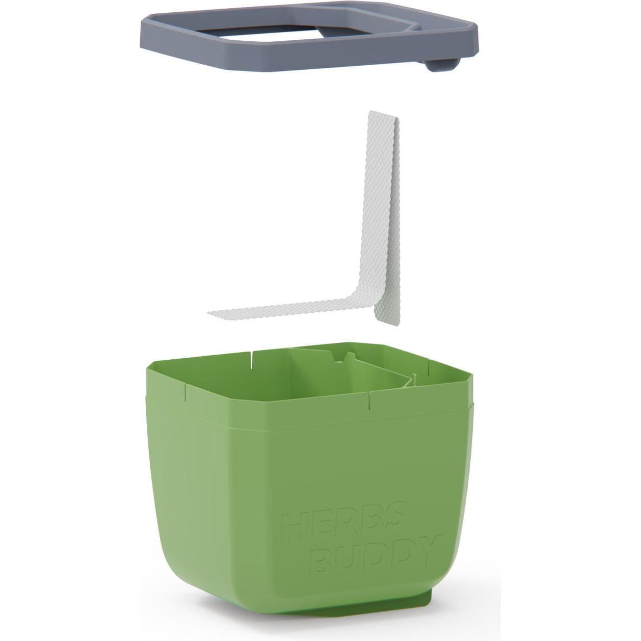 Thumbnail - Gusta Garden, Blumentopf, HERBS BUDDY Kräutertopf 3er Set Grün (50 cm)