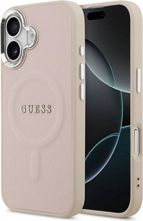 Image du produit Guess Back panel cover Apple iPhone 17 PU Saffiano MagSafe Case Pink (Apple iPhone 17)