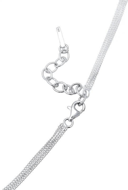 Image du produit Elli Collier Layer Boule Triangle Rectangle Géo 925 Argent (Argent sterling 925, 40 cm)