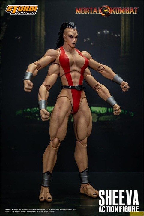Actual product image Storm Collectibles Mortal Kombat figurine 1/12 Sheeva 18 cm