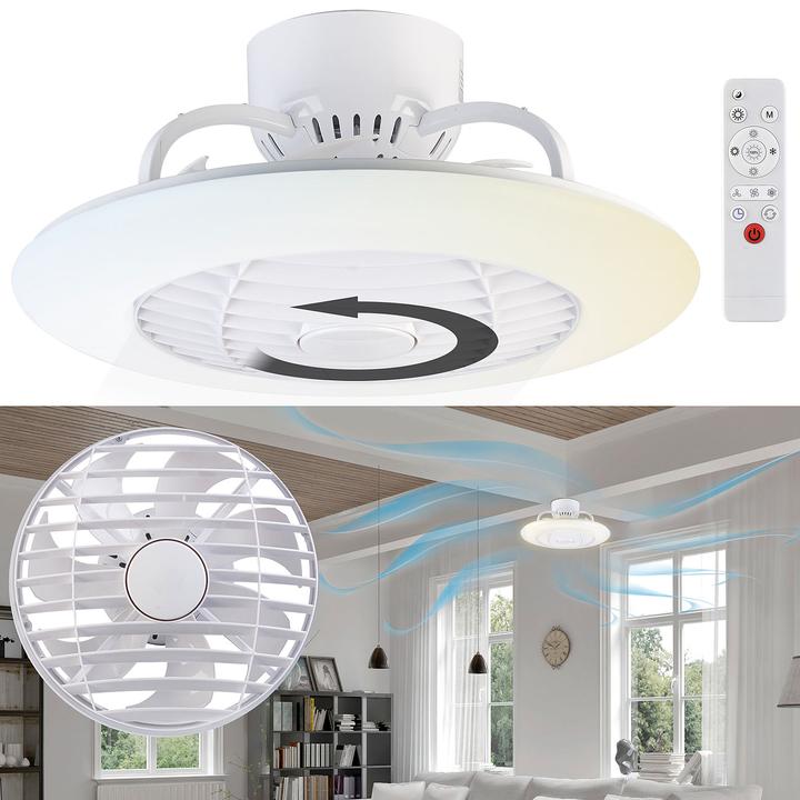 Actual product image Sichler 2in1-Deckenleuchte & Ventilator mit Fernbedienung (55 dB)