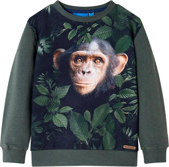 Image du produit VidaXL Sweatshirt pour enfants Kaki foncé 92,Composition : 92% Coton (92)