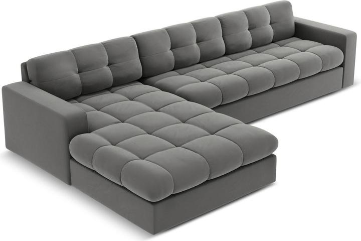 Actual product image CXL by Christian Lacroix Velvet Left Corner Sofa, "Yohan", 4 Seats, 236x160x72 Made in Europe (Corner sofa)