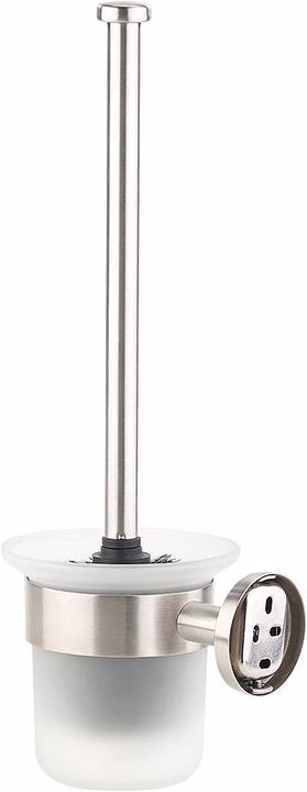 Actual product image BadeStern Stainless steel/glass WC set for wall mounting