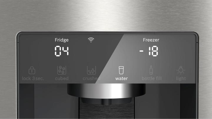 Produktbild Bosch Hausgeräte Serie 6, Kühl-Gefrier-Kombination, mehrtürig, 183 x 90.5 cm, Gebürsteter Stahl mit Anti Fingerprint (574 l)