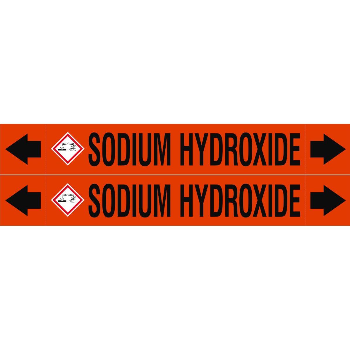 Brady ASME - Rohrmarkierer - Sodium Hydroxide (313188)