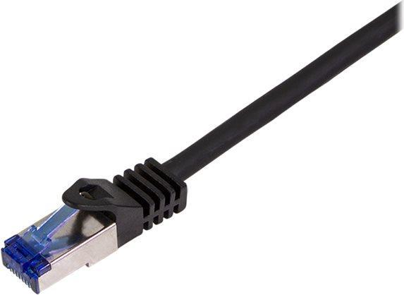 Productafbeelding LogiLink Patchkabel Ultraflex, Cat.6A, S/FTP, 7,5 m, zwart metCat.7 raw kabel, extra flexibele & zachte kabel (S/FTP, CAT6a, 7.50 m)
