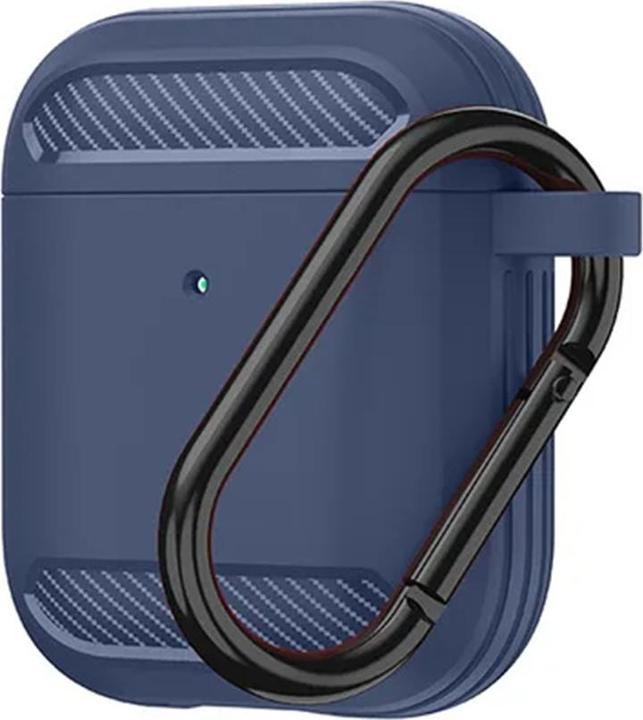Produktbild Techsuit - Carbon Silicone - for AirPods 1 / AirPods 2 - Navy Blue (Kopfhörer Hülle)