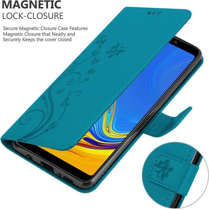 Produktbild Cadorabo Flower Book Cover (Samsung Galaxy A9 (2018))
