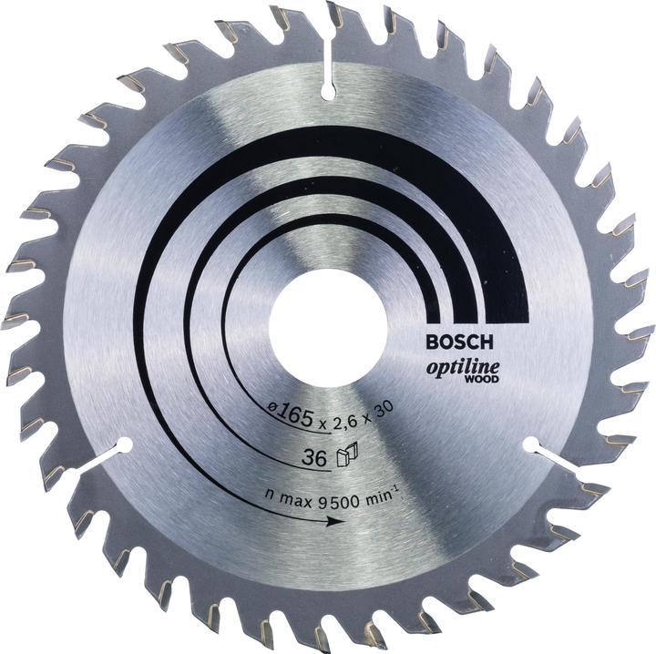Actual product image Bosch Professional Zubehör PRO Wood circular saw blade, 165 x 2.6 x 30 mm