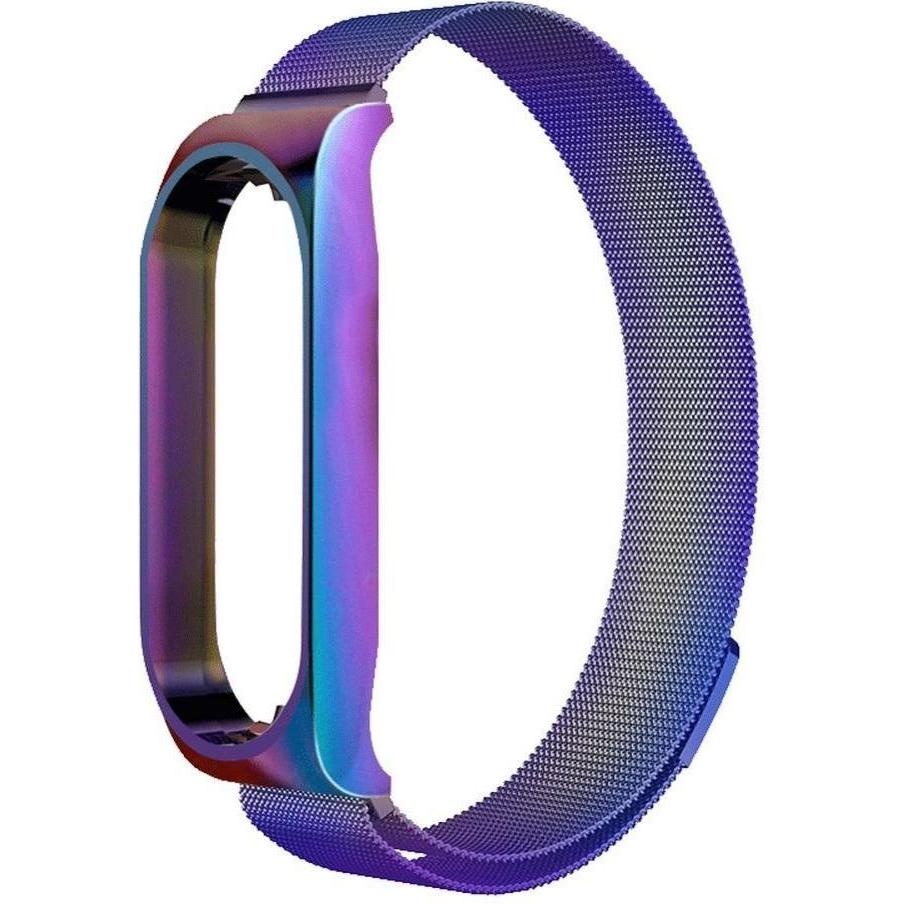 OEM Strap Strap METAL for XIAOMI Mi Band 5 / 6 multicolor (05) (Metallo), Cinturini per orologi, Multicolore